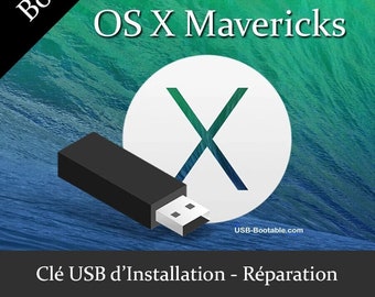 Clé USB Bootable OS X Mavericks + Guide PDF d'utilisation