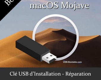 Clé USB Bootable macOS Mojave + Guide PDF d'utilisation