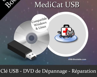 Clé USB ou DVD Bootable MediCat USB + Guide d'utilisation