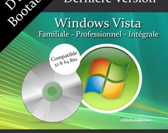 Bootable DVD Windows Vista Home - Professional - Complete + User Guide