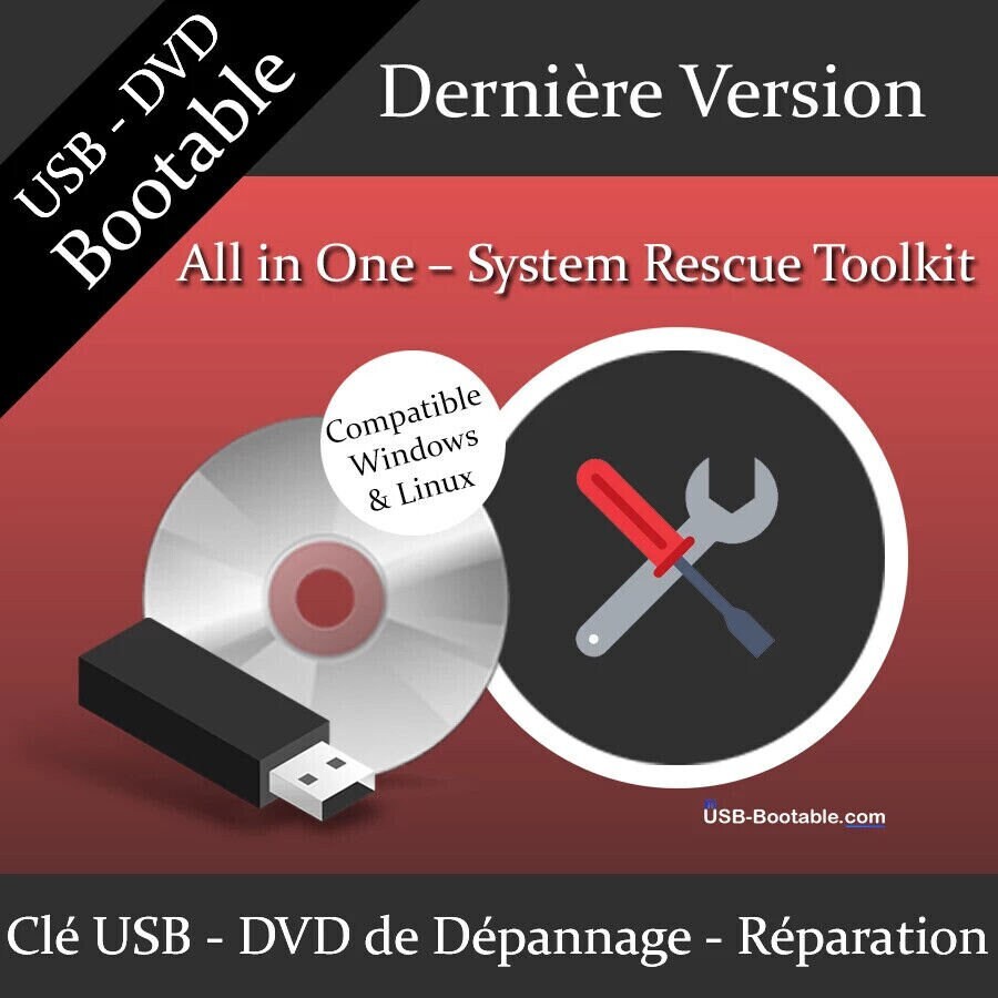 Bootfähiger USB-Stick oder DVD All-in-One System Rescue - Etsy Österreich