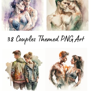 38 prachtige png-kunst voor stellen - romantische kunst voor stellen - stellen thuis - kunst voor stellen - knuffelen van stellen - kunstwerken van verliefde stellen