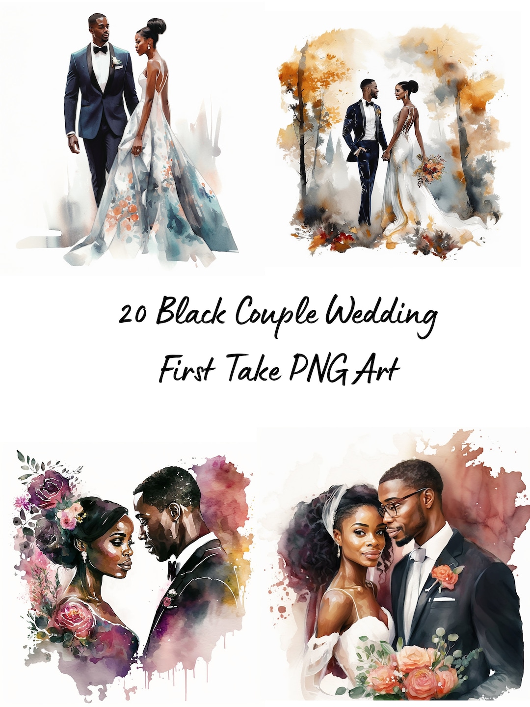 20 Black Couple's First Take Wedding Photos Black Couple Wedding Pictures Black Wedding