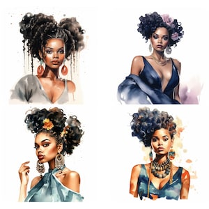 Summer Black Girl Png Bundle, Black Woman Art, Black Girl Magic Instant Digital Download, Birthday Queen Png Commercial Use Allowed