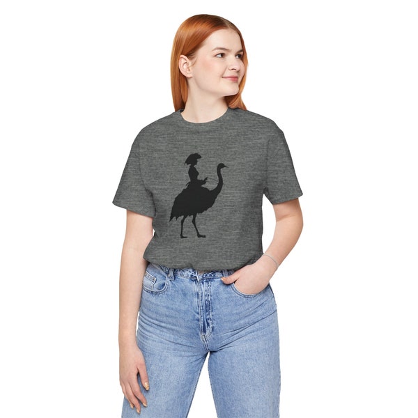 Ostrich Rider, Unique Quirky Curious Odd Victorian woman shirt, Edwardian shirt, Eccentric gift ideas, turn of the century, 1900s, tshirt