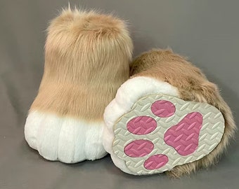 Fursuit shoes furry paw clothes cosplay Straight boots