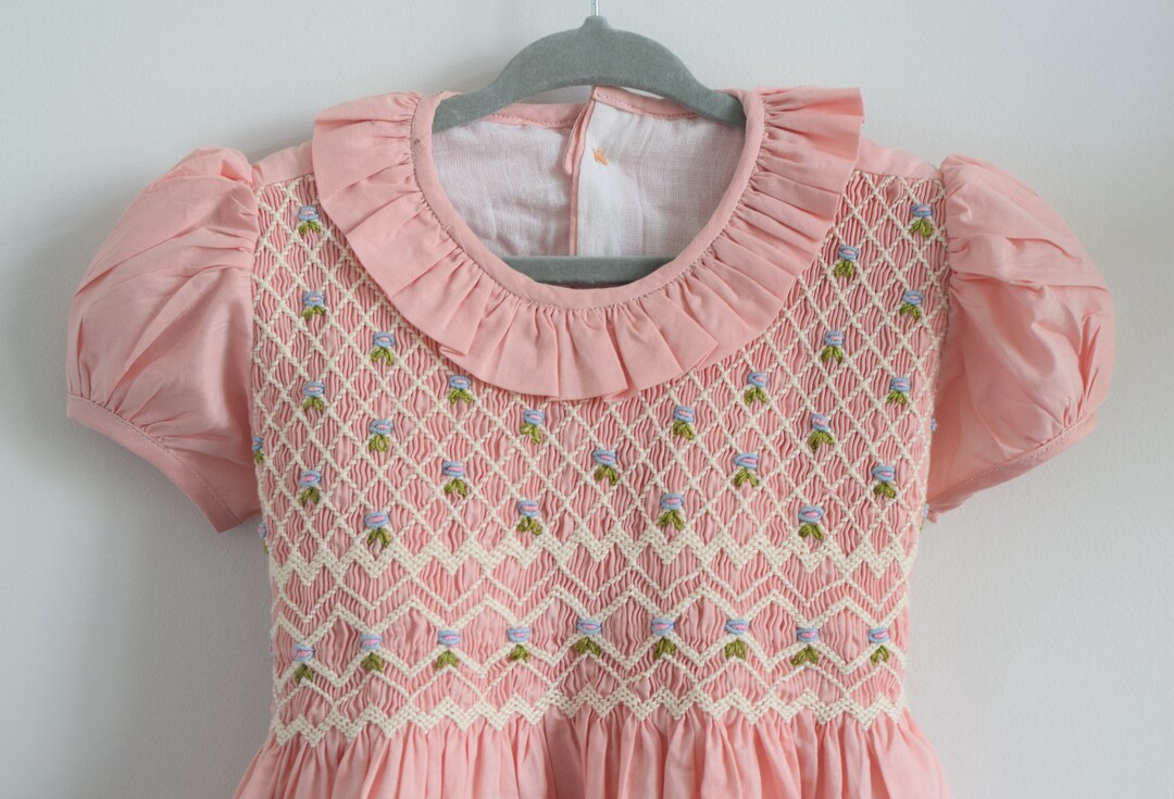 Floral Bouquet Smocked Babydoll Dress main image 0