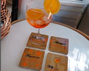 Aperol Gift Handmade Coaster