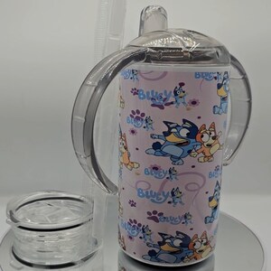 Bluey 12 oz sippy cup – Sistersquaredcreations
