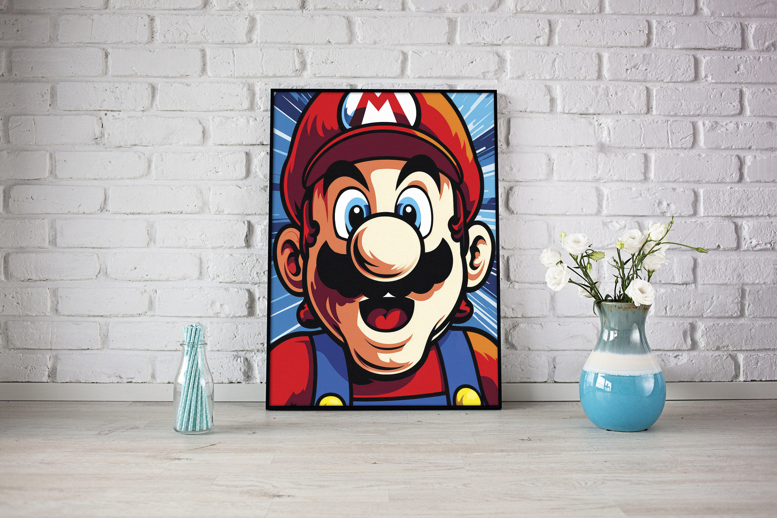 Xbox 360 Slim Skin - Super Mario - Pop Arte Skins