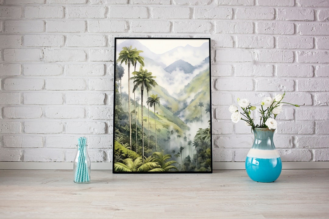 Cocora Valley Print, Colombia Wall Art, Latin America Wall Art