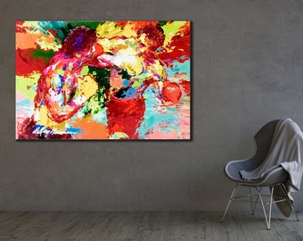 Rocky Balboa Canvas Print: Abstract Boxing Art, Ready to Hang