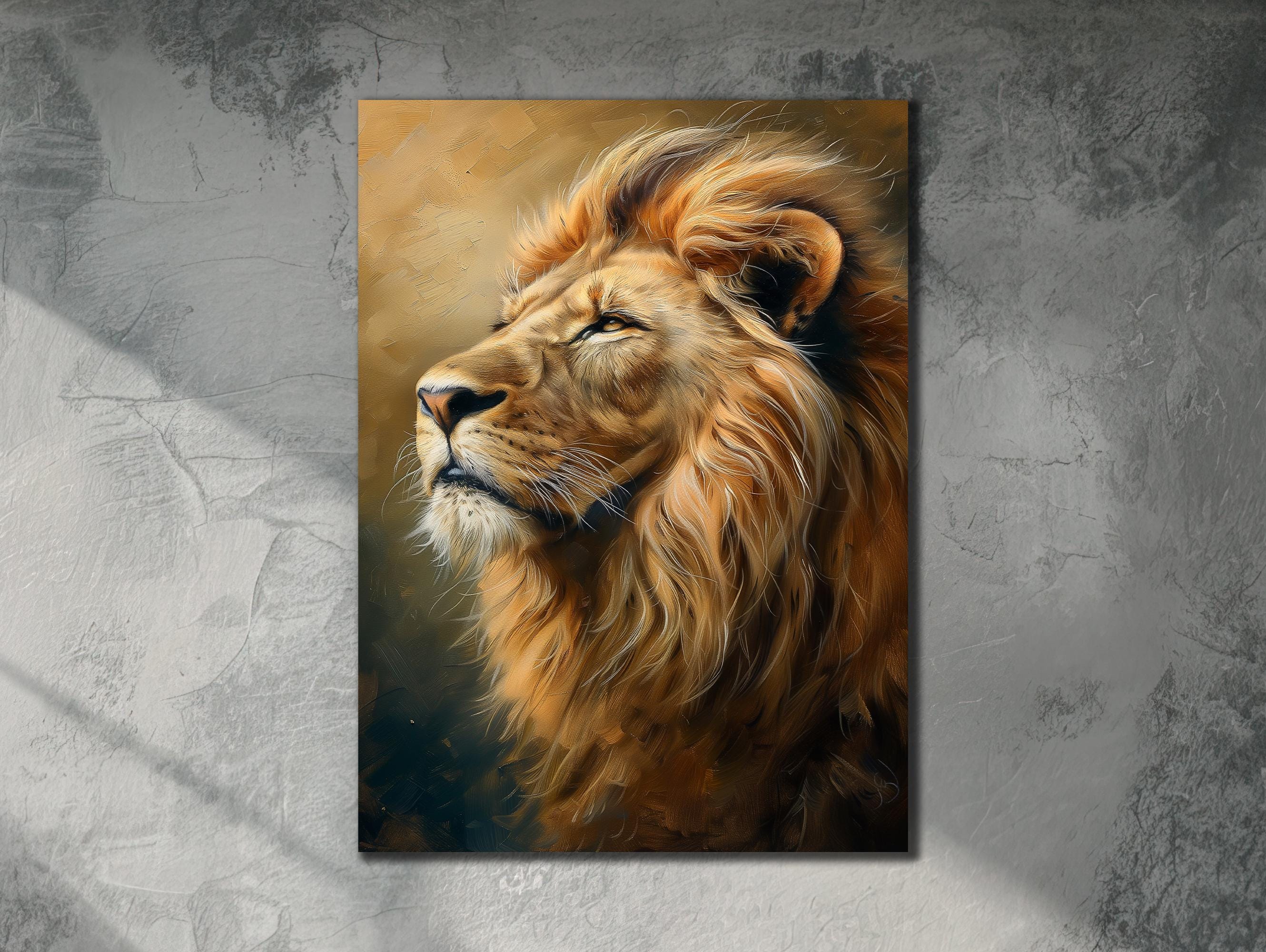 Lion Canvas Print: Graffiti Style Wall Art - Etsy