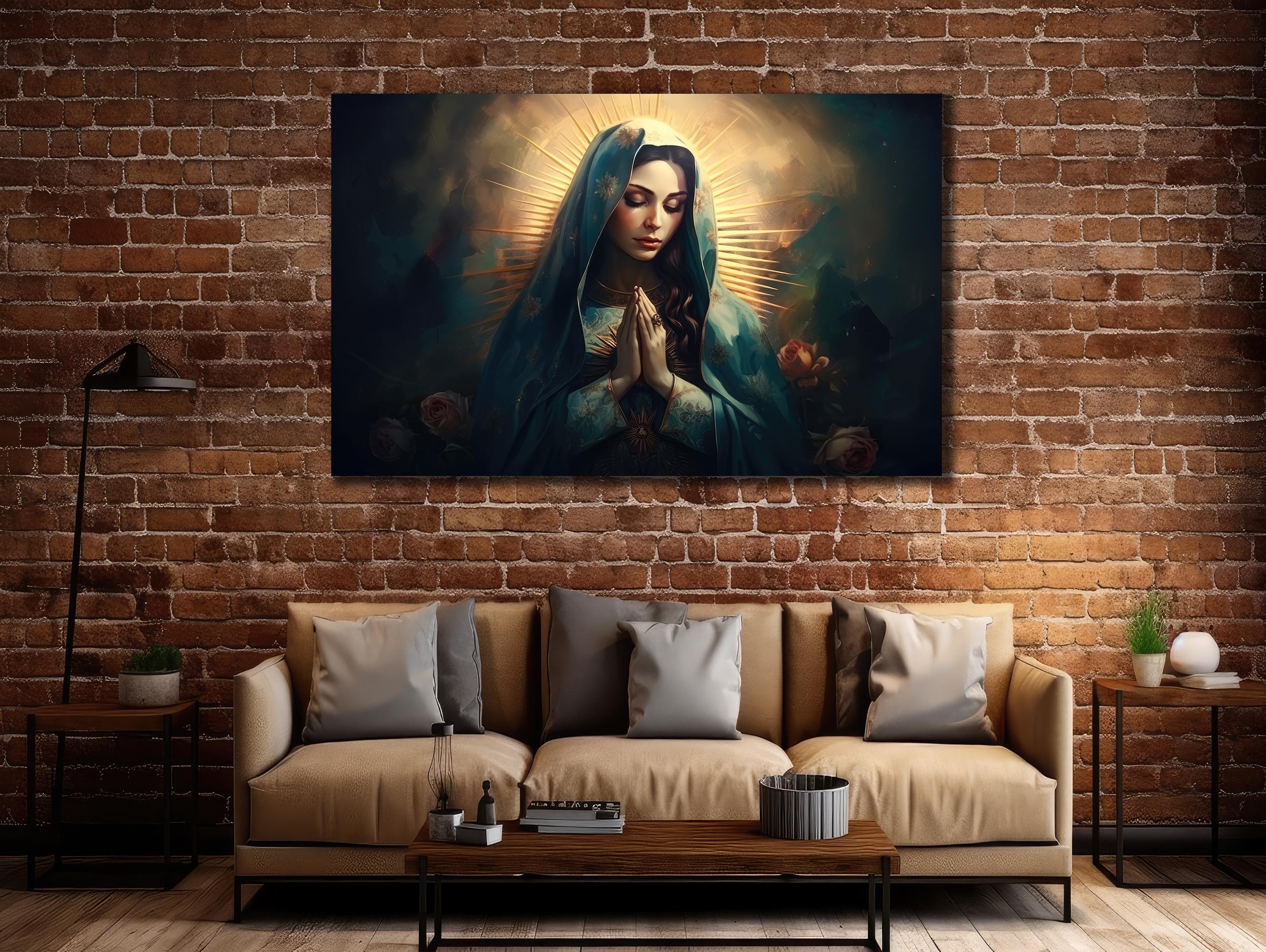Virgin Mary Canvas Print: Our Lady of Guadalupe Catholic Wall Art - Etsy