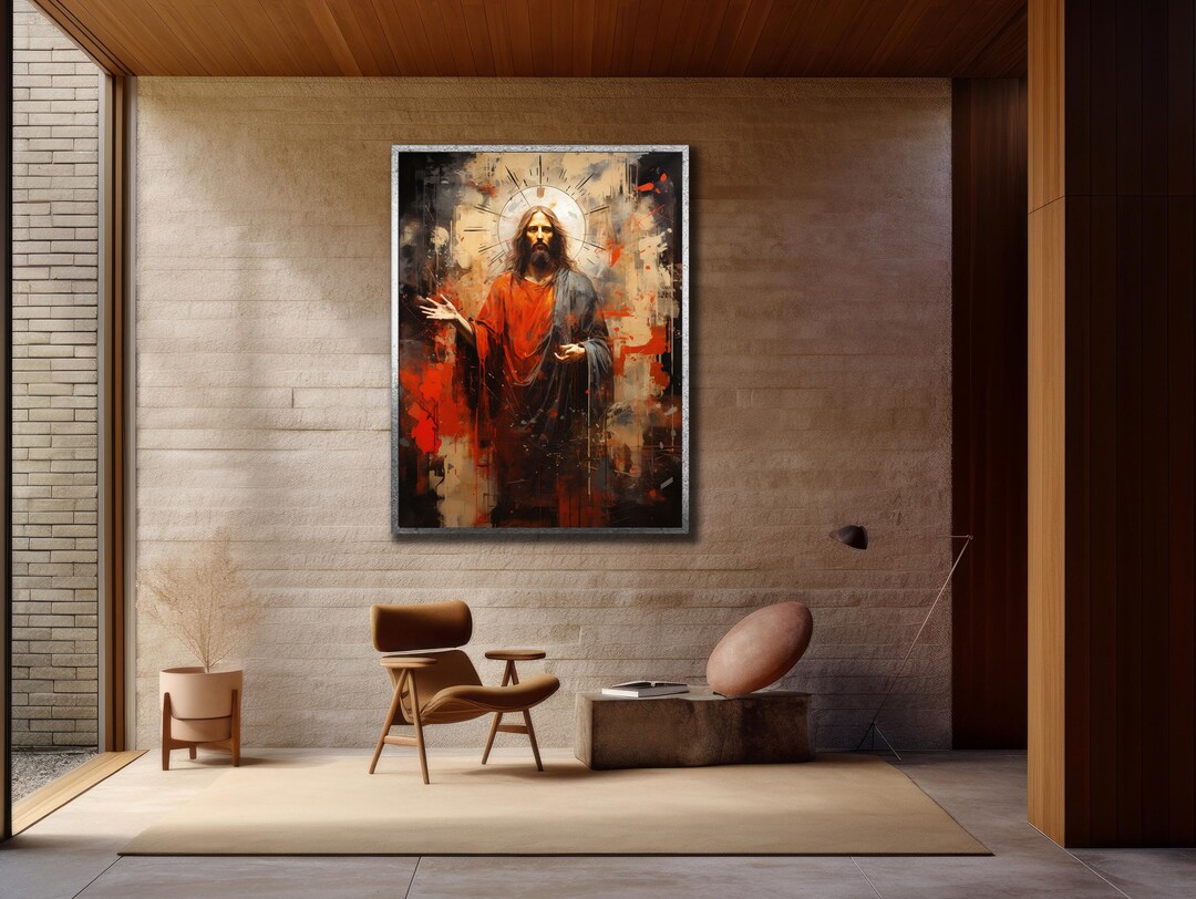 Jesus Canvas Print: Christian Wall Art Decor, Ready to Hang - Etsy