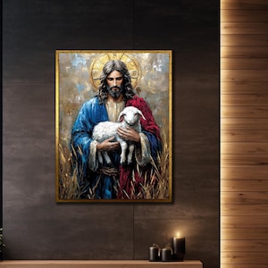 Jesus Canvas Print, Jesus Framed Wall Decor, Jesus Canvas Art, Religious Art, Christian Wall Decor, Wall Art for Bedroom or Living Room