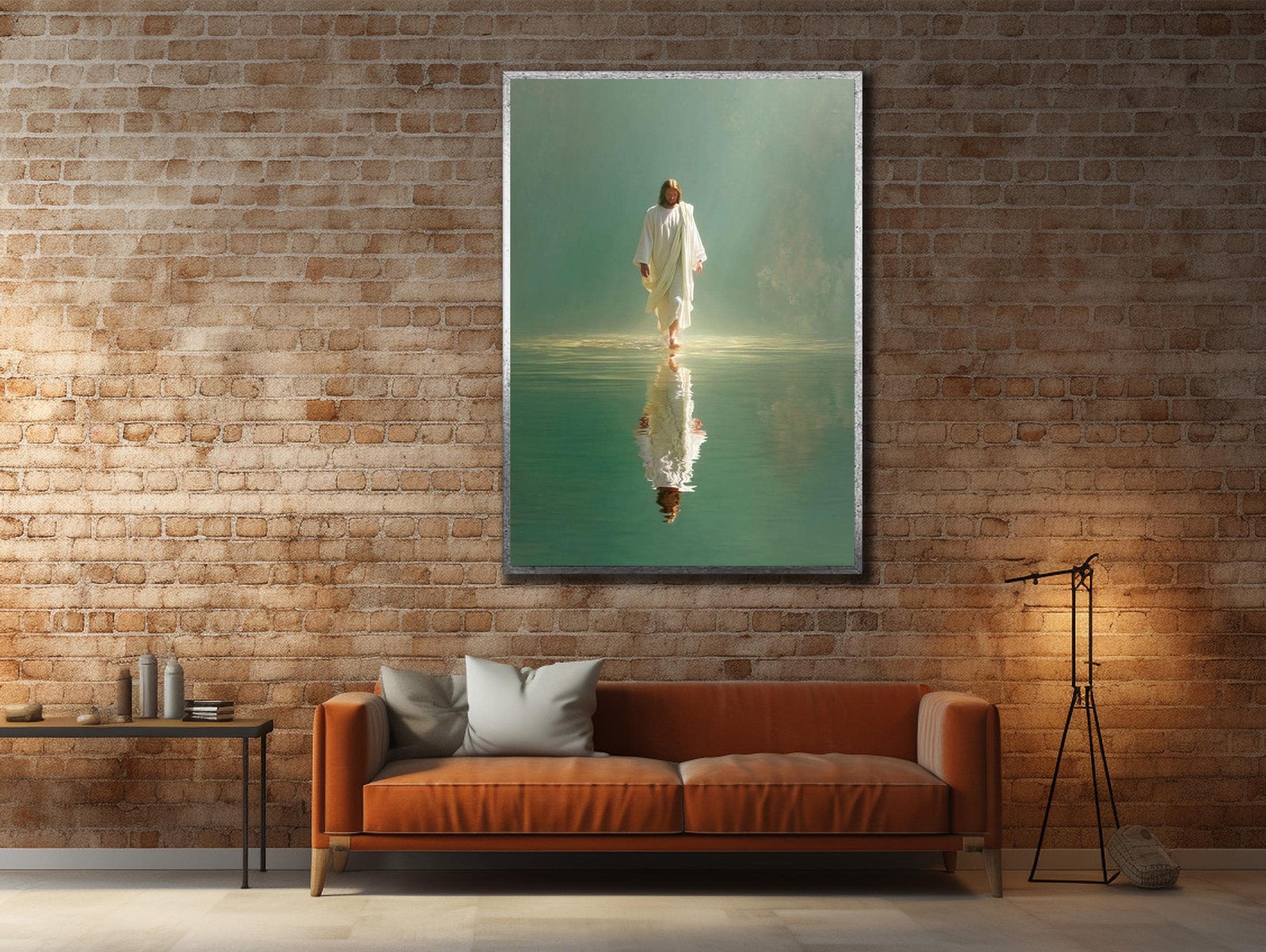 Jesus Walking on Water Canvas Print: Religious Christian Wall Art ...