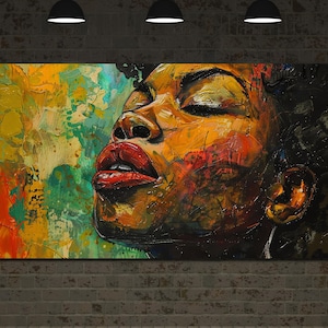 Ethnic African Women Wall Art, African Canvas Art, African Woman Art, Home Gift, Vintage African Art, Black Women Poster,African Wall Decor