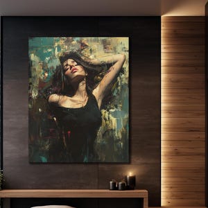 Abstract Woman Wall Art, Gift Wall Art Print, Girl Poster, Woman Portrait Wall Decor,Home and Office Decoration, Sexy Girl Canvas Print Art
