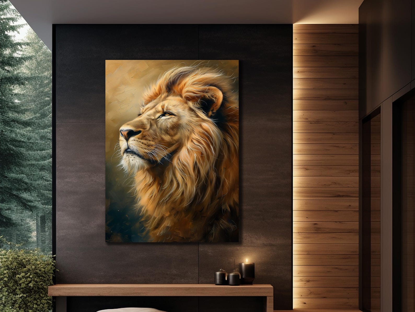 Lion Canvas Print: Graffiti Style Wall Art - Etsy