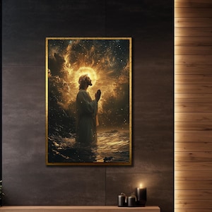 Jesus Canvas Print, Jesus Framed Wall Decor, Jesus Canvas Art, Religious Art, Christian Wall Decor, Wall Art for Bedroom or Living Room