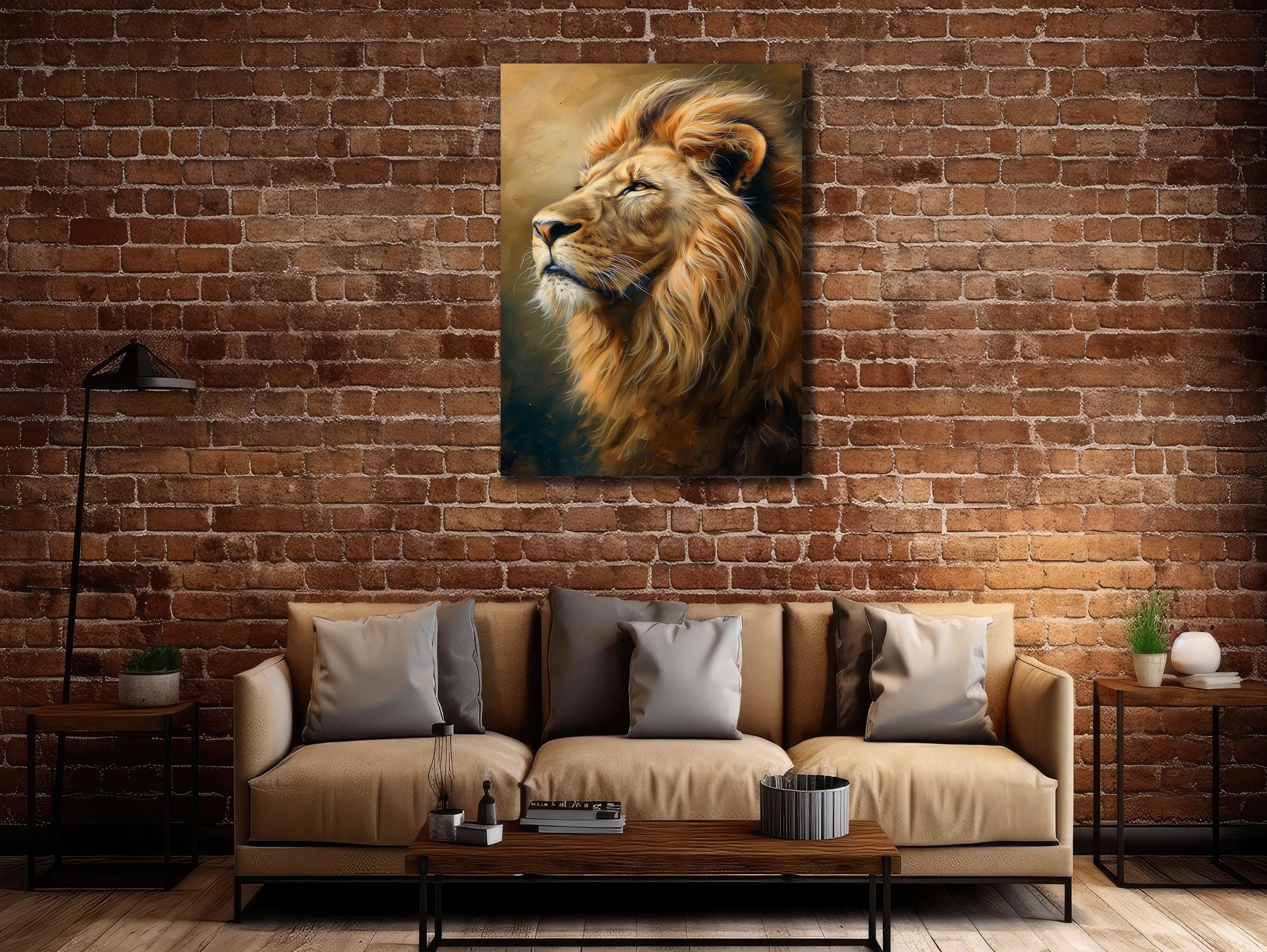 Lion Canvas Print: Graffiti Style Wall Art - Etsy