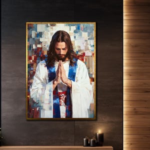 Jesus Canvas Print, Jesus Christ Framed Wall Decor, Jesus Canvas Art, Religious Art, Christian Wall Decor, Art for Bedroom or Living Room