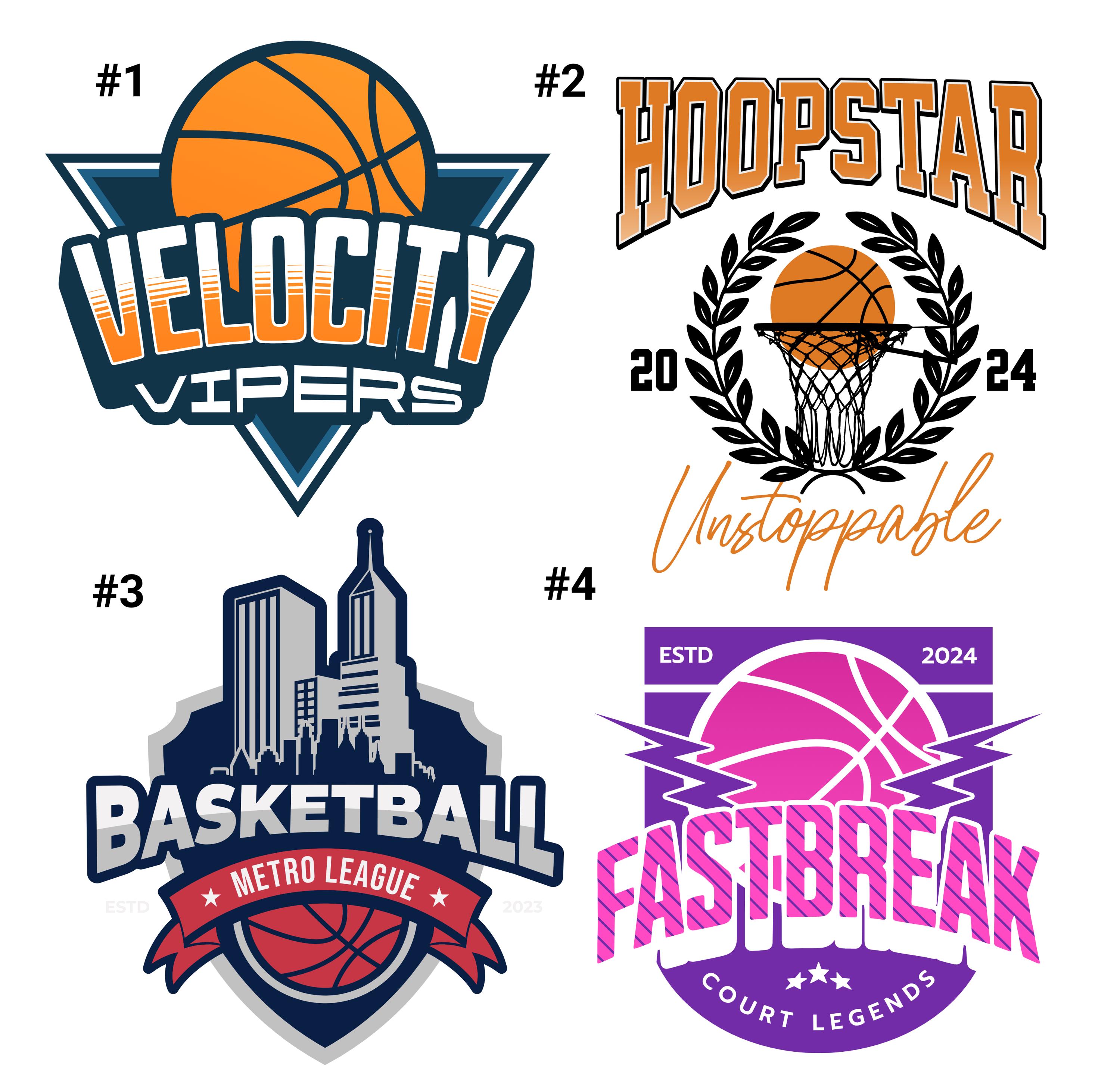 Custom Basketball Team Logos | Professional Sports Logo Design | Personalized High-quality ...