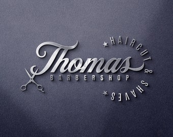 Custom Barber Shop Logo Design Professional Men's Grooming Branding ...
