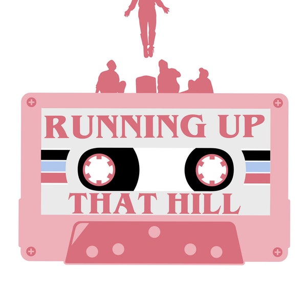 Stranger Things svg, Running Up That Hill png, Kate Bush, Movie Quote, Hawkins,T-shirt Design svg, Retro Tee svg
