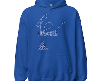 Cobalt Blue 'I Love Salt' Hoodie – Chef Kitchenwear