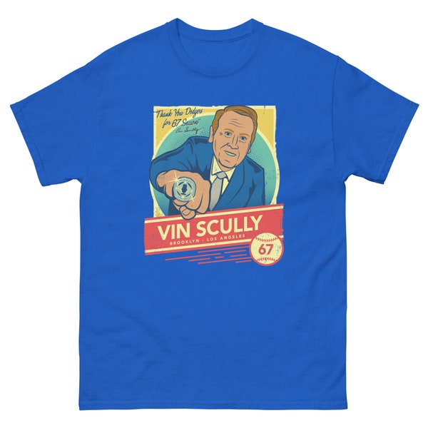 Vin Scully Championship Ring Tee | Dodgers Shirt, ITFDB Tee, Gift for Dad, Baseball lover