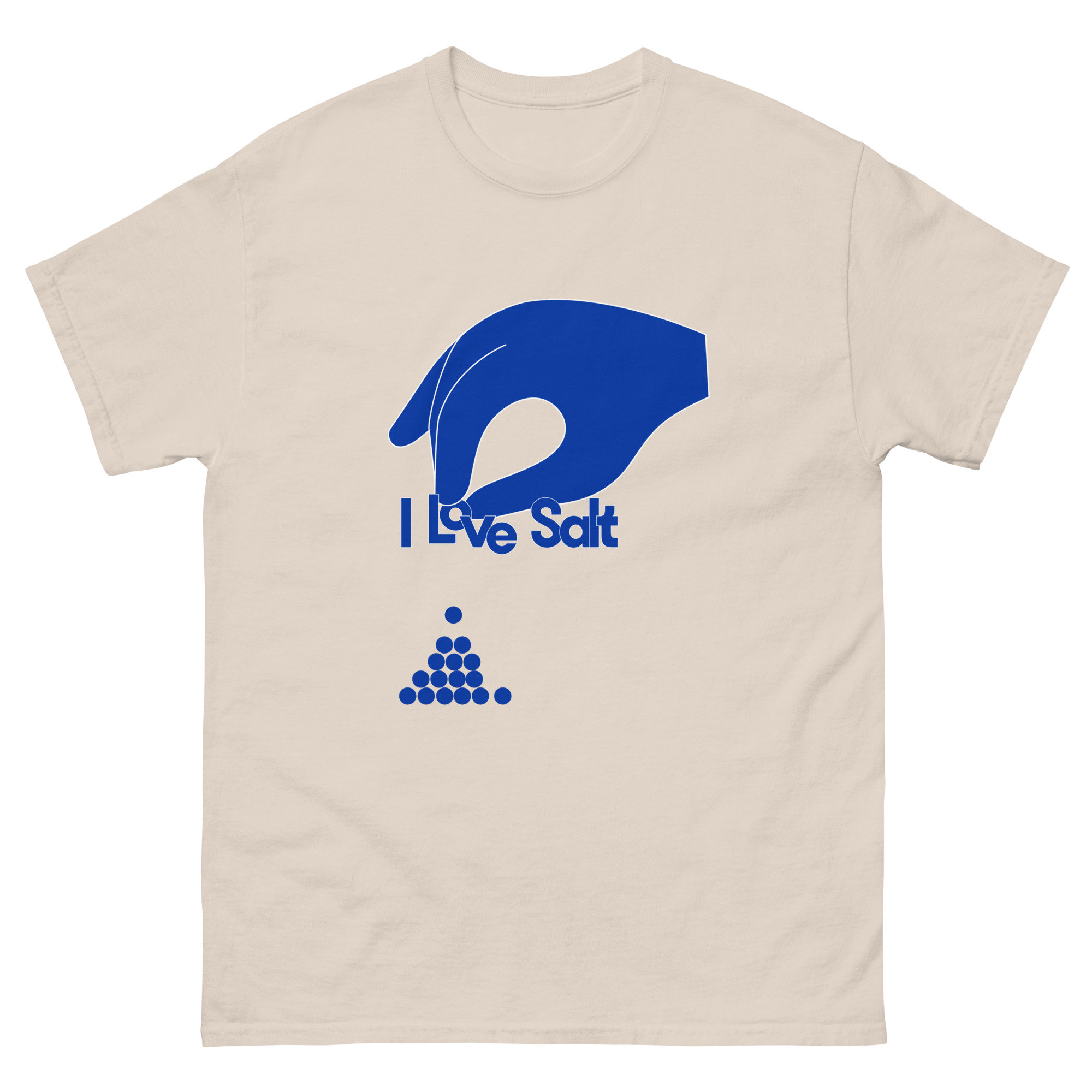 Molly Baz I Love Salt T-shirt, Natural / Cobalt Blue | Chef