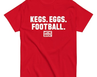 Kegs, Eggs, Football T-Shirt – “We’re Back” Matt Rhule-Inspired Tee for Football Fans