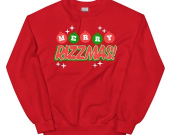 Merry Rizzmas Sweatshirt – Holiday Slang Festive Top