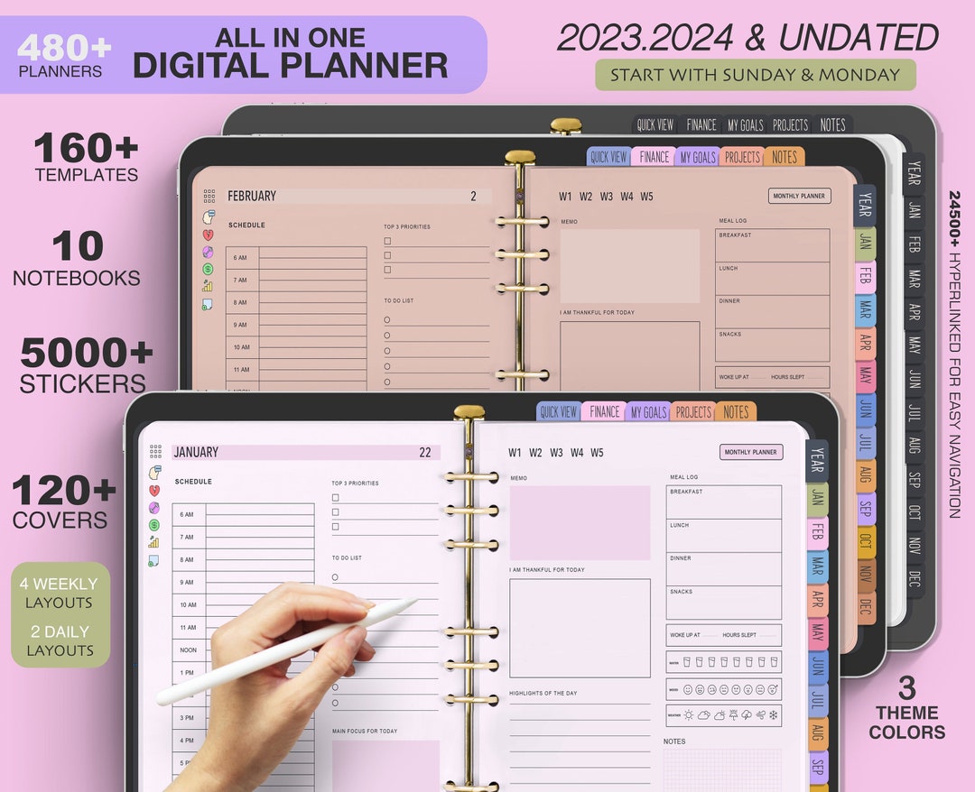 2024 Ultimate All in One Digital Planner - Etsy UK