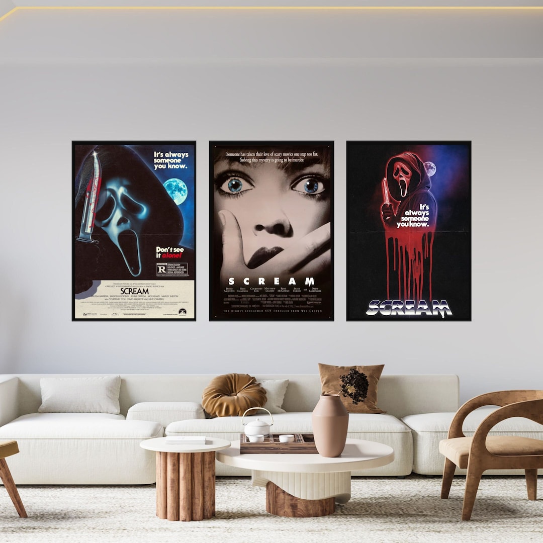 Scream Poster Scream Vintage Poster High Quality Scream Wall - Etsy