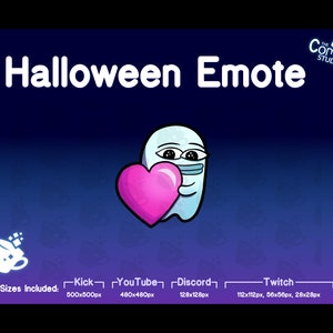 Halloween Ghost Emote | Twitch, Discord, Kick, YouTube