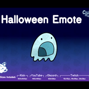 Halloween Ghost Emote | Twitch, Discord, Kick, YouTube