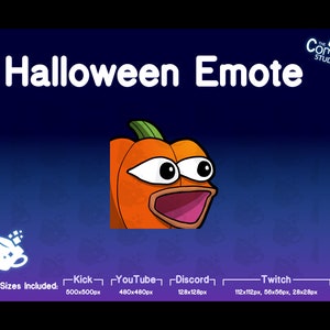 Halloween Pumpkin Emote | Twitch, Discord, Kick, YouTube