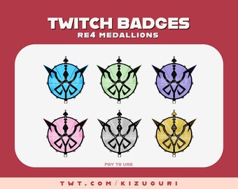 Resident Evil 4 "Blue Medallion" Request - Sub/Bit-badges voor Twitch, Discord, enz.