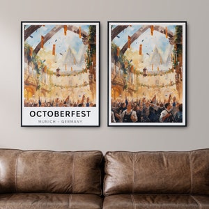 Oktoberfest Party Decor, Octoberfest Memory Print, Munich Poster, Munich Art, Octoberfest Party Idea, Germany Beerfest, Folk Festival Party Oktoberfest Decor, Munich Wall Art, Oktoberfest Gifts, Germany Drawing, Munich Painting, Beer Art, German Beer