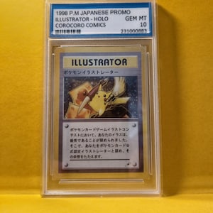 Pickachu Illustrator Card- Fanmade Pokèmon Card - Arte giapponese - Holo - * leggi la descrizione*