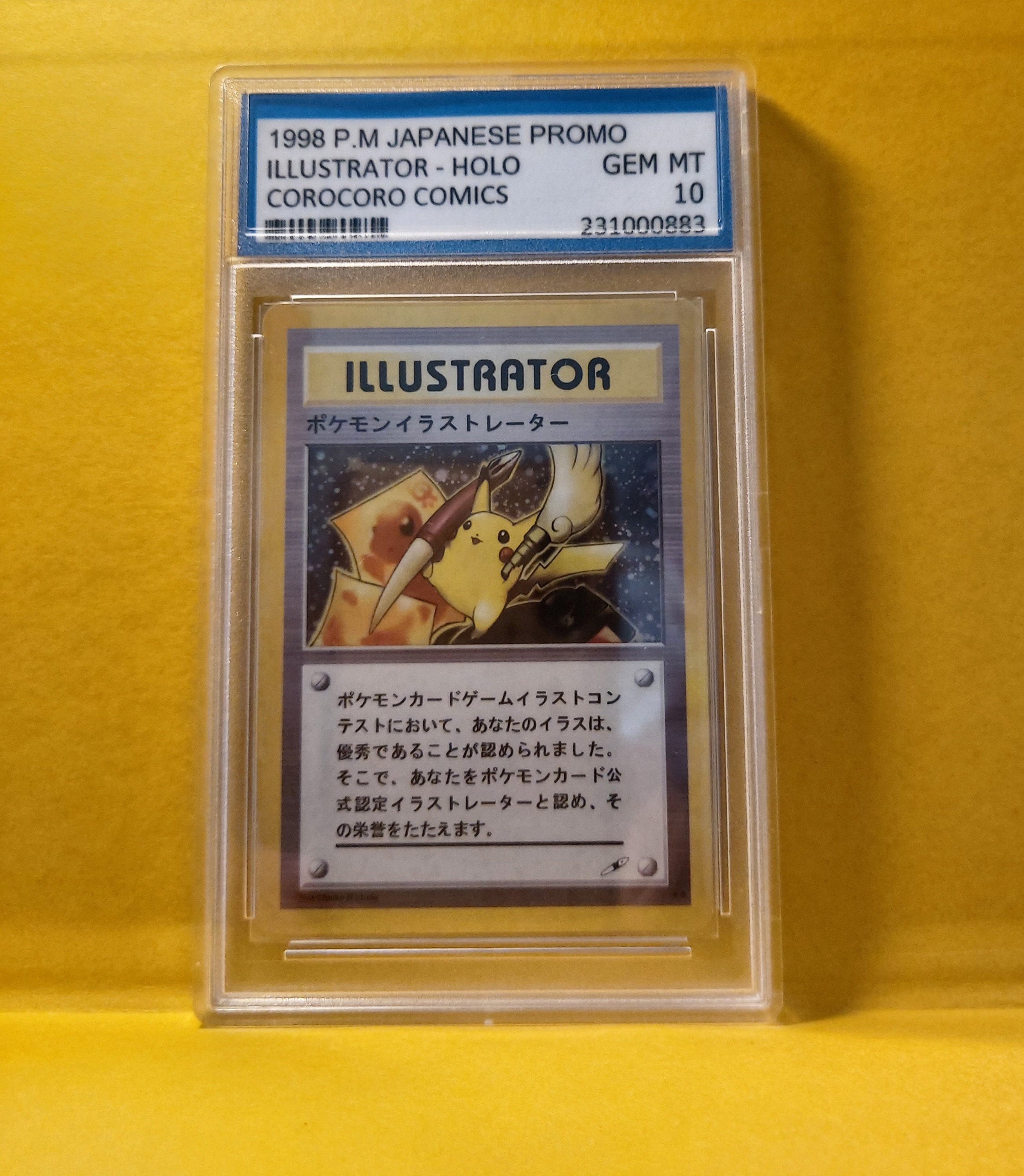Psa 10 Pikachu Illustrator - Etsy