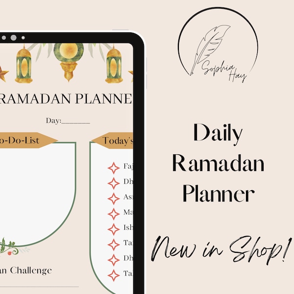 Daily Ramadan Planner - Digital