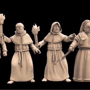 32mm Deep Ones set 1 (TGM-7 resin) Adaevy Creations Cthulhu