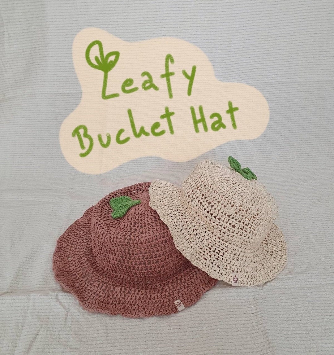 Crochet Leafy Bucket Hat Etsy Canada