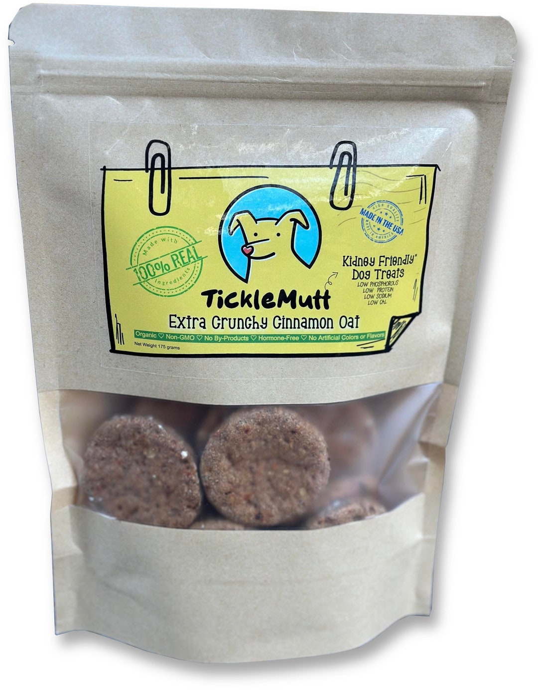 Ticklemutt Extra Crunchy Cinnamon Oat Kidney Friendly Dog Etsy