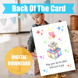 Happy Birthday Printable Greeting Card Printable Birthday - Etsy