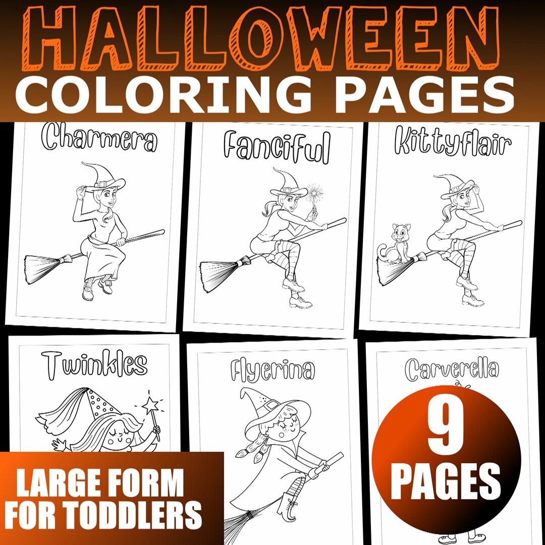 halloween-coloring-pages-for-girls-halloween-coloring-sheets-etsy